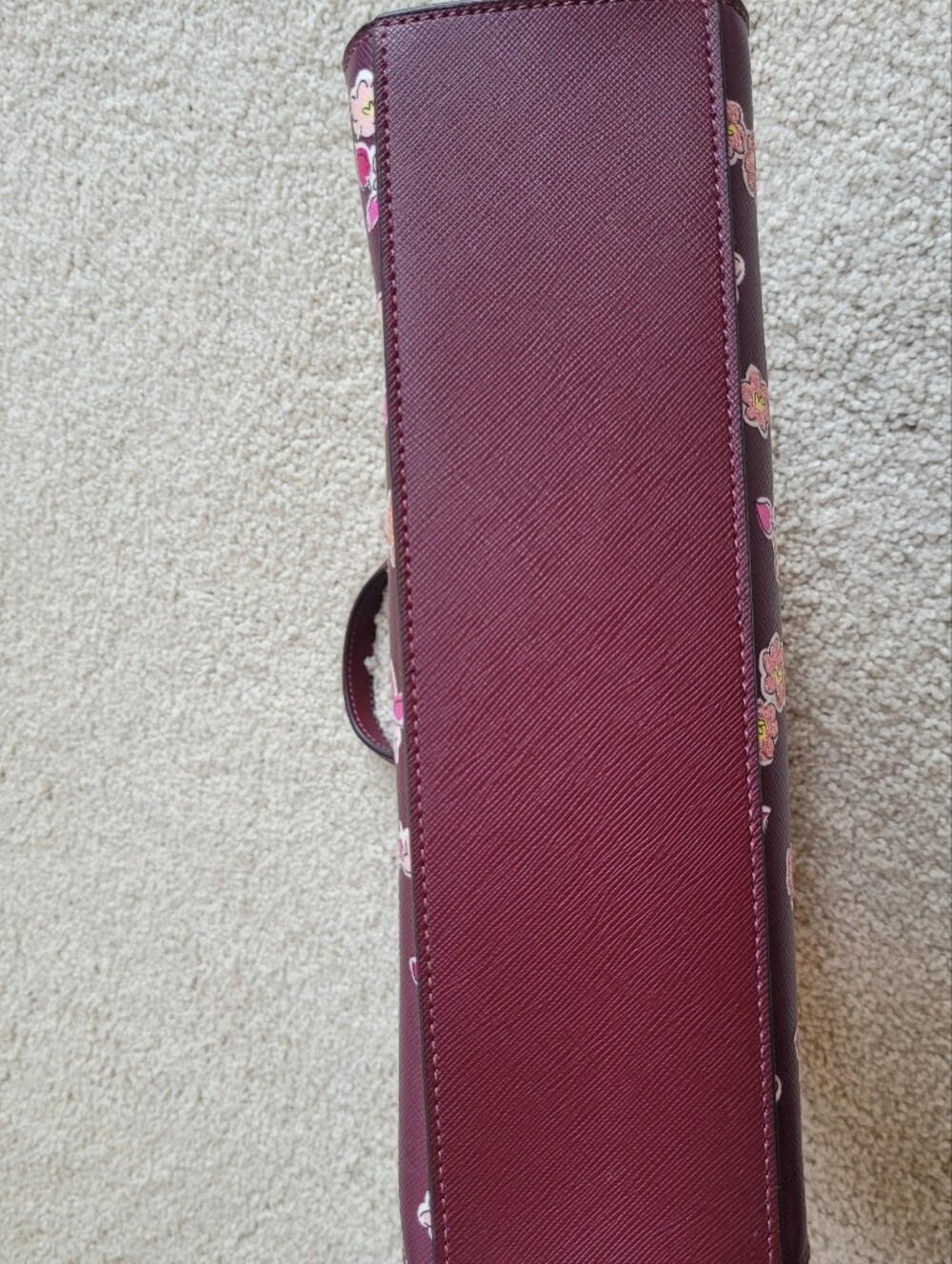 *NWOT* kate spade New York Tinsel Floral Satchel Crossbody Burgundy Floral Purse - Picture 14 of 14